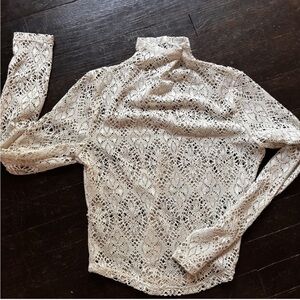 SOLD Lace eyelet layering top